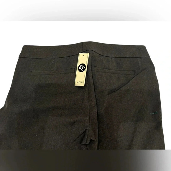 NWT Ecru Charcoal Heather Pants with Side Zips - Picture 5 of 7